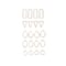 Blue Moon Studio™ UV Resin Craft Gold Simple Shapes Fillable Metal Charm Set